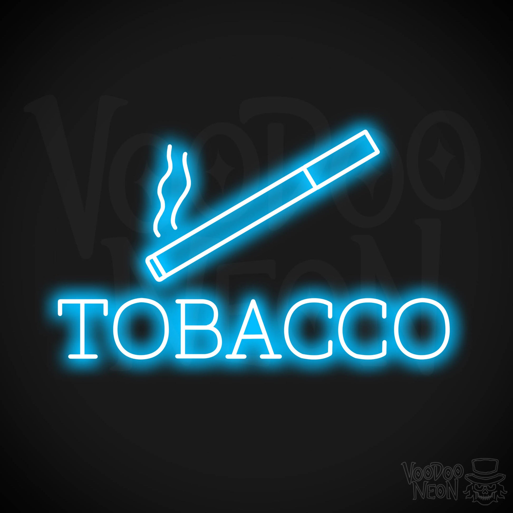 Tobacco Neon Sign - Dark Blue