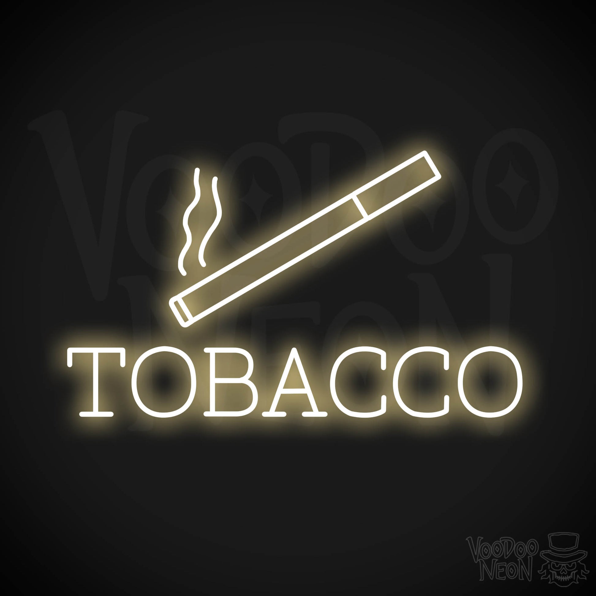 Tobacco Neon Sign - Warm White