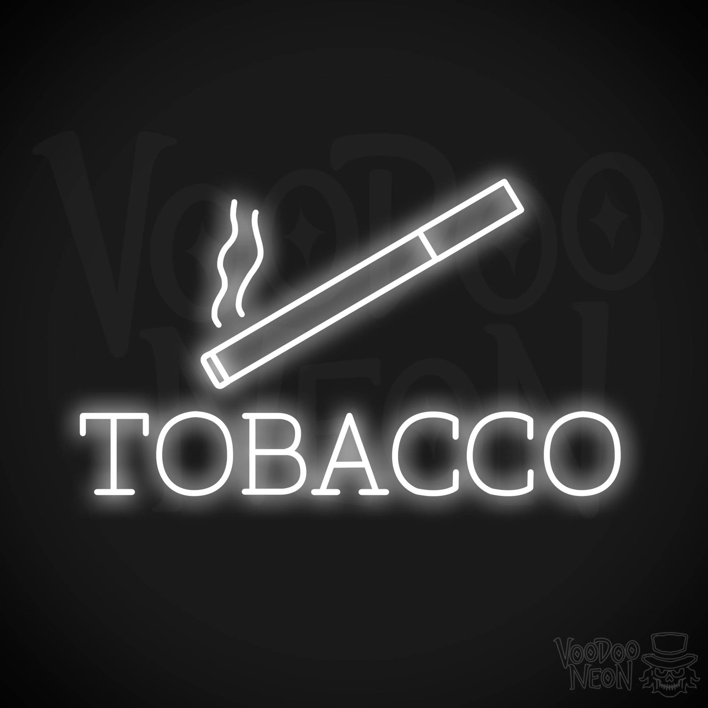 Tobacco Neon Sign - White