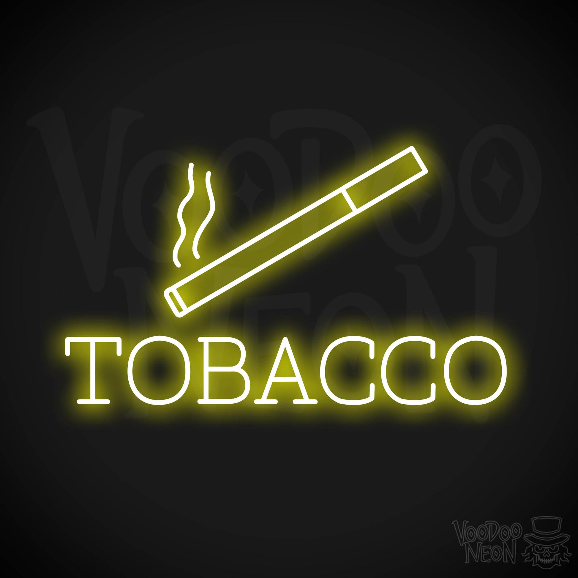 Tobacco Neon Sign - Yellow