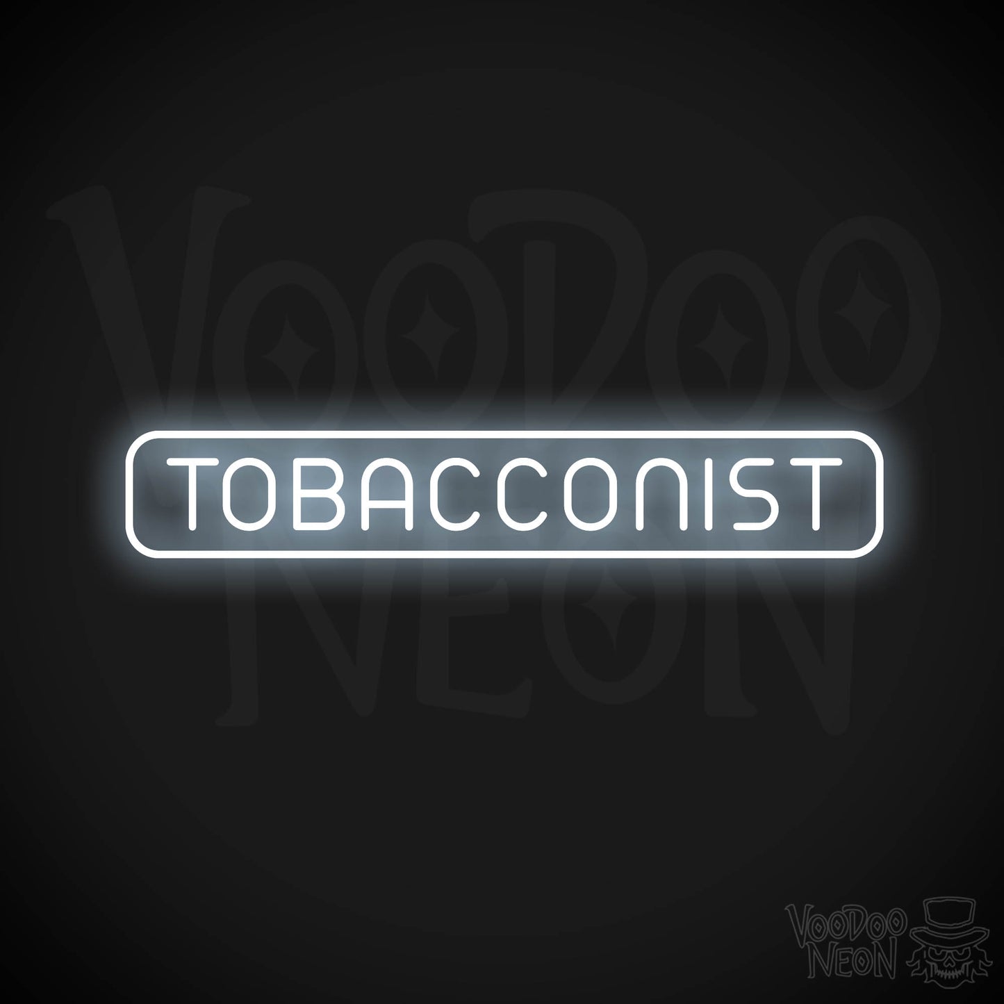 Tobacconist Neon Sign - Cool White