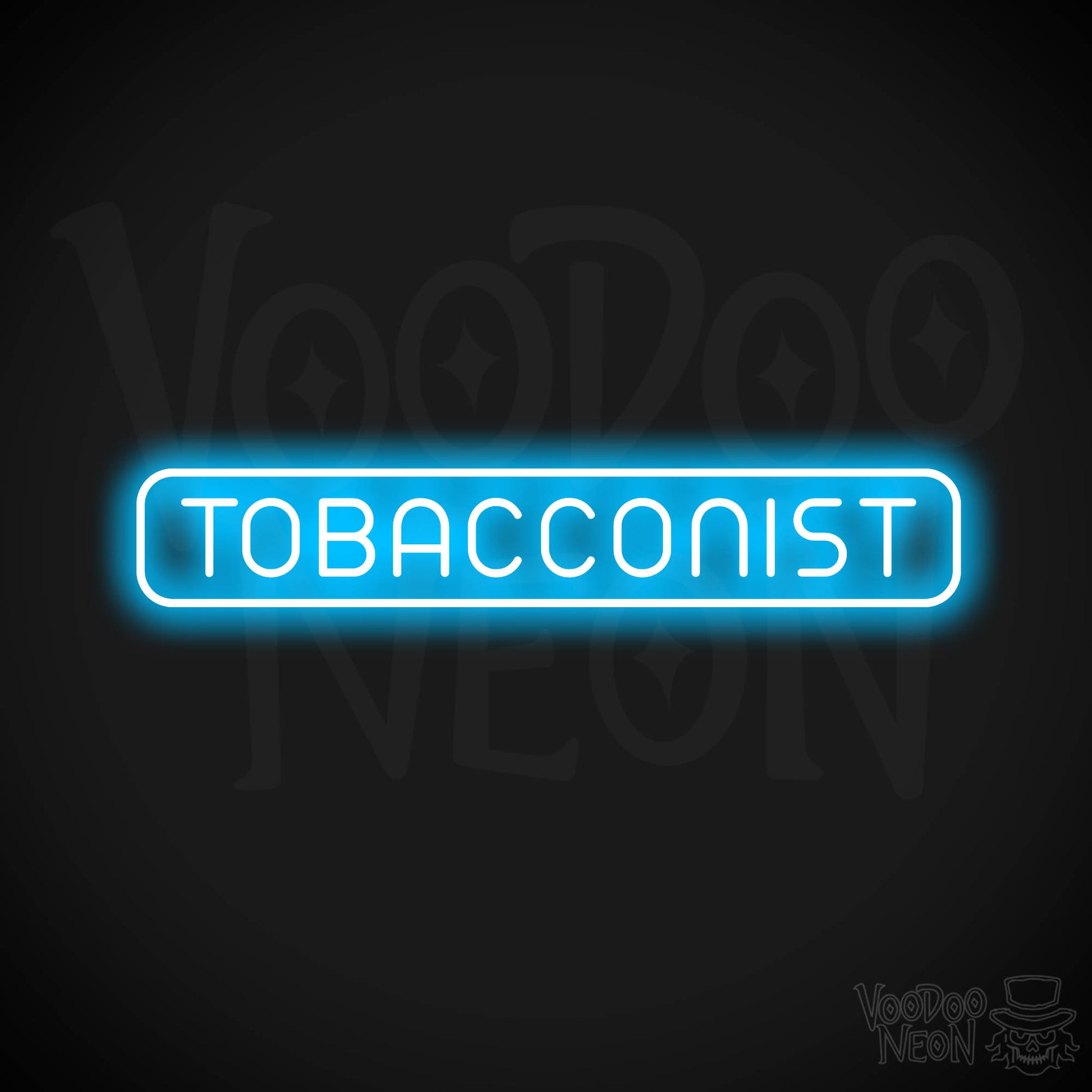 Tobacconist Neon Sign - Dark Blue