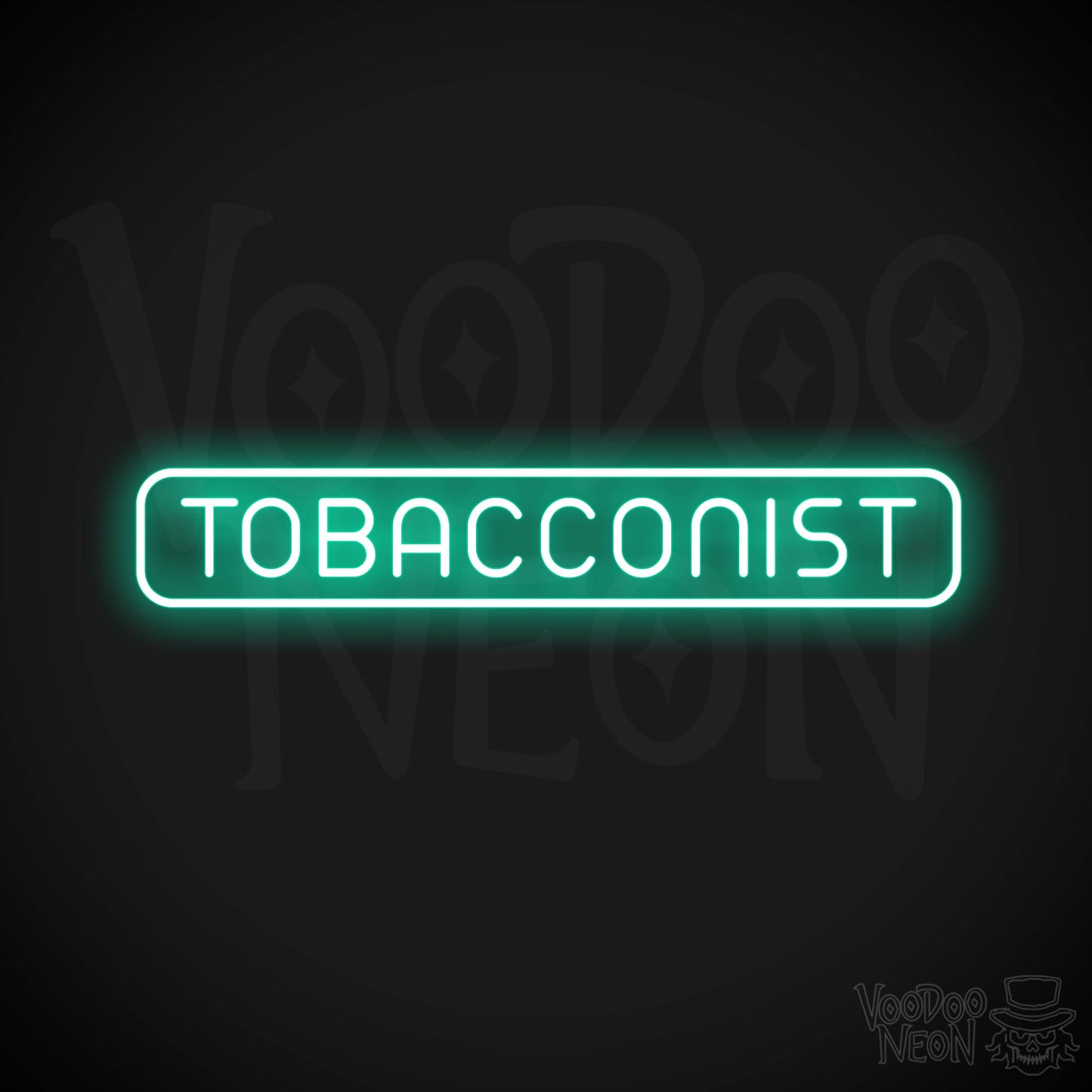 Tobacconist Neon Sign - Light Green