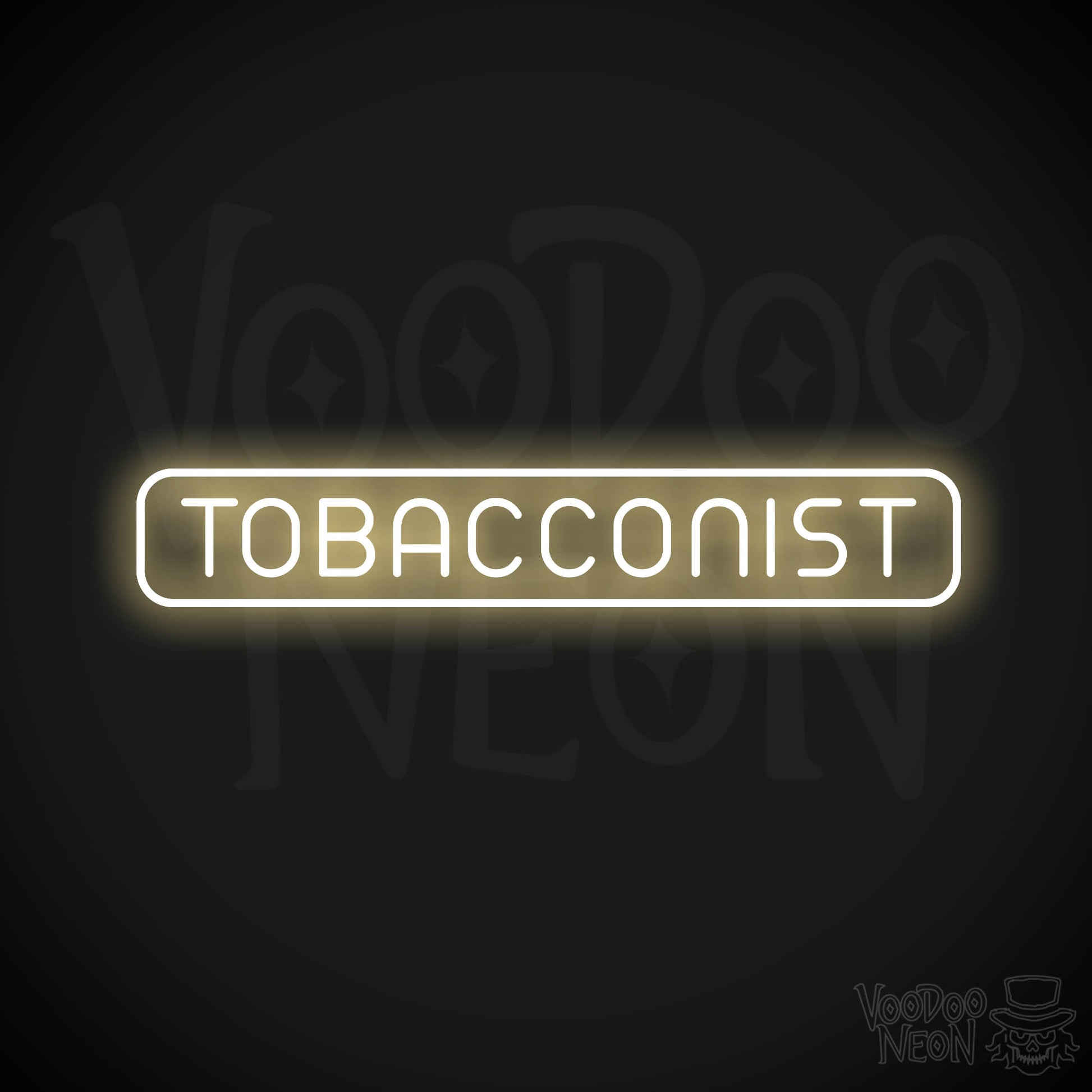 Tobacconist Neon Sign - Warm White