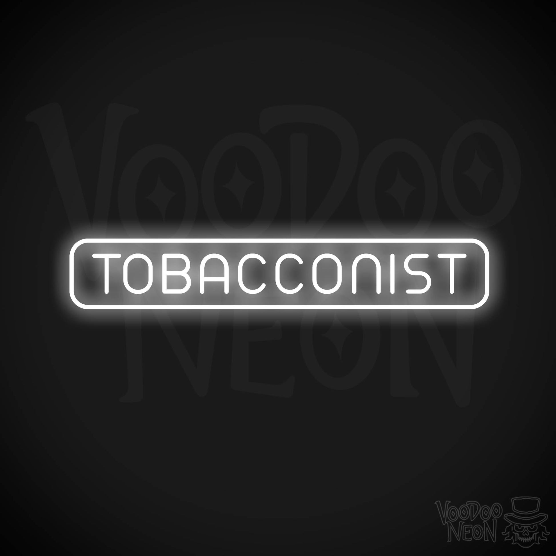 Tobacconist Neon Sign - White