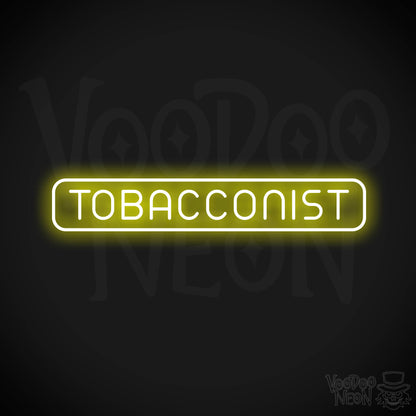 Tobacconist Neon Sign - Yellow