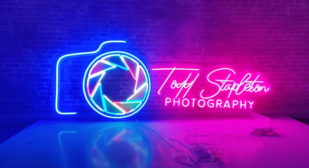 Load video: Todd Stapleton Neon Sign