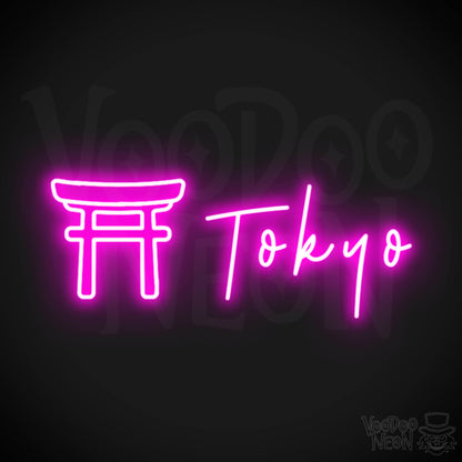 Tokyo Neon Sign - Neon Tokyo Sign - Wall Art - Color Pink