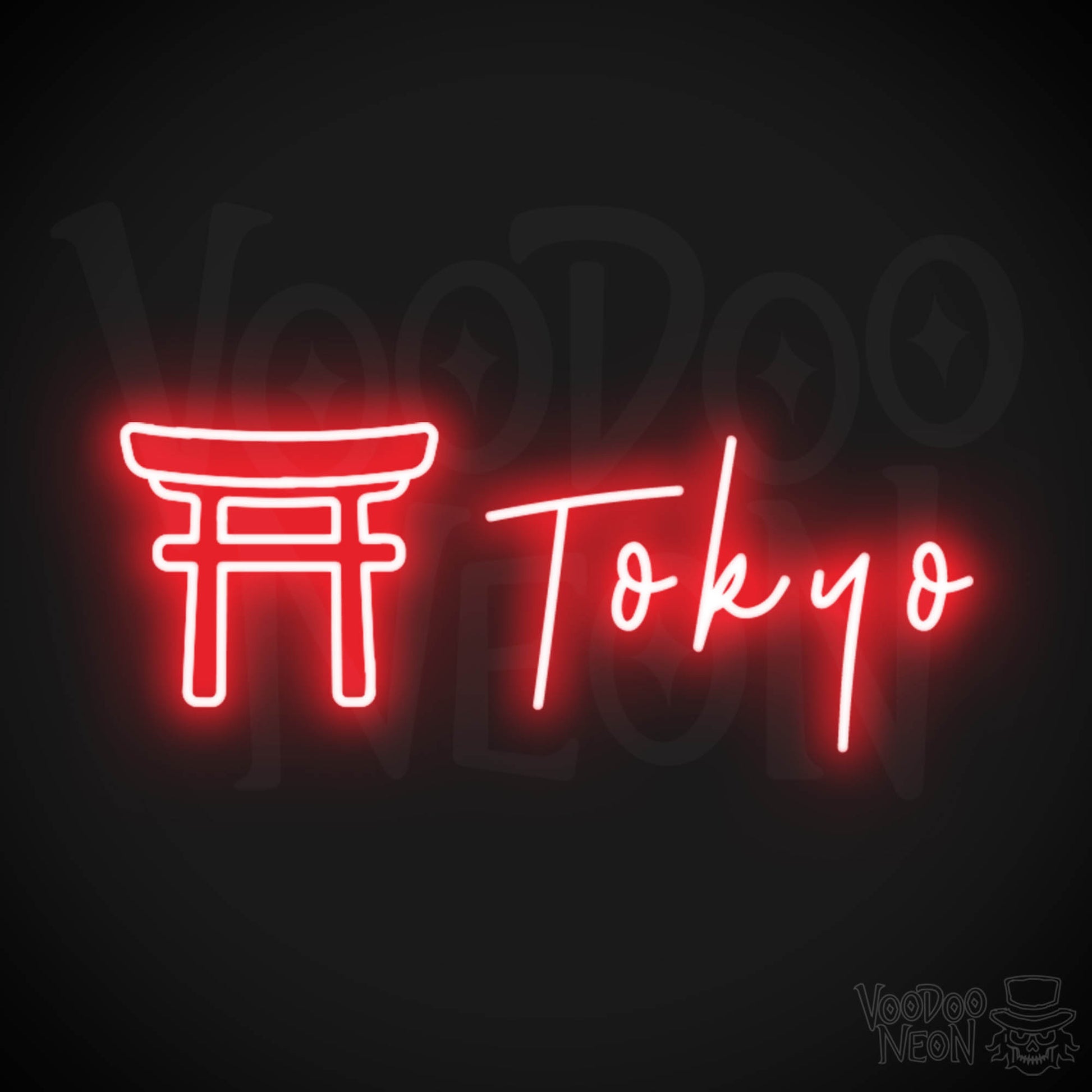Tokyo Neon Sign - Neon Tokyo Sign - Wall Art - Color Red