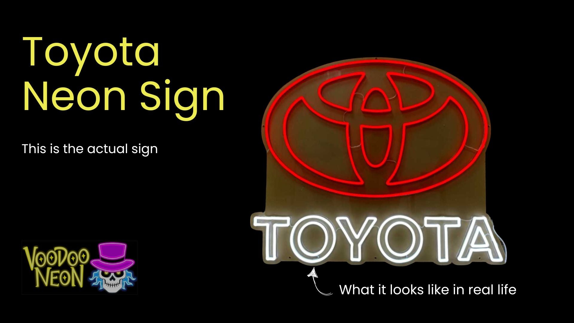 Toyota - Actual Neon Sign