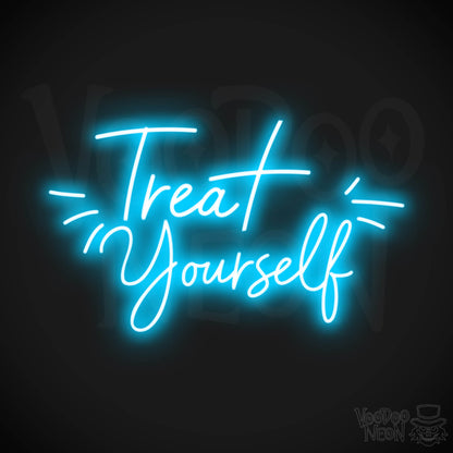 Treat Yourself LED Neon - Dark Blue