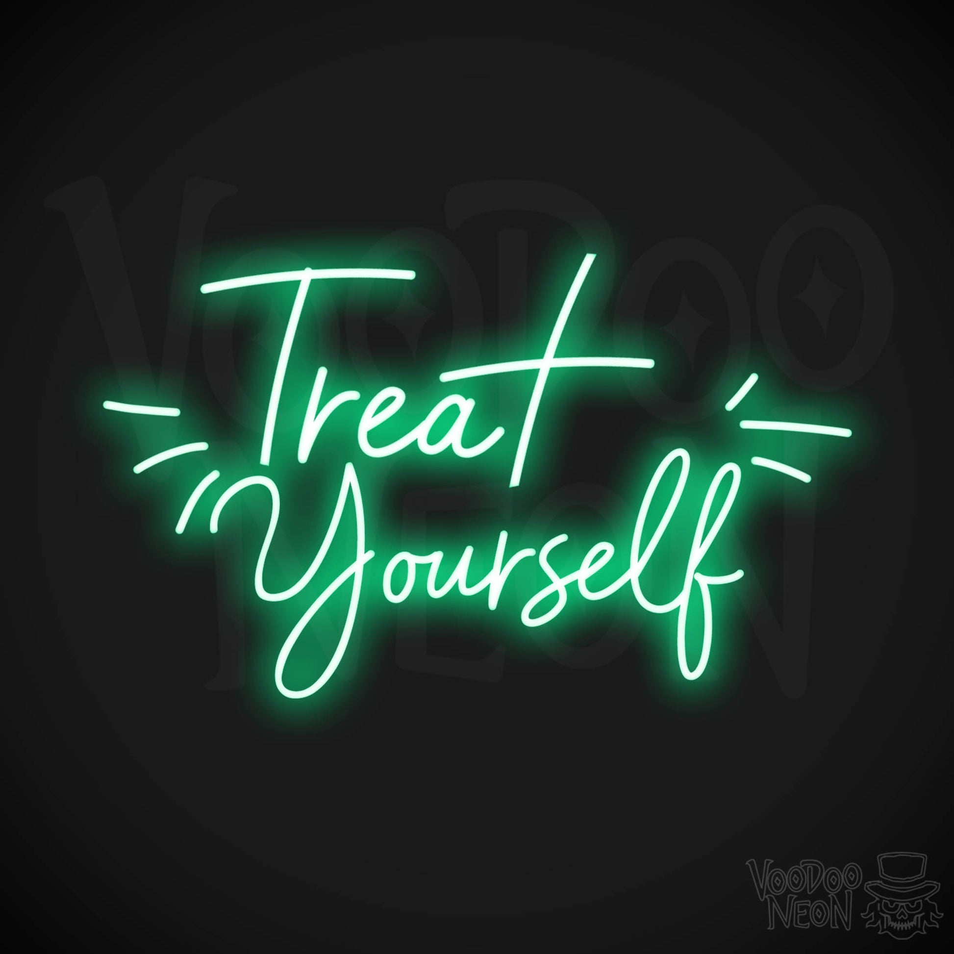 Treat Yourself LED Neon - Green
