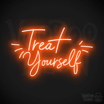 Treat Yourself LED Neon - Orange