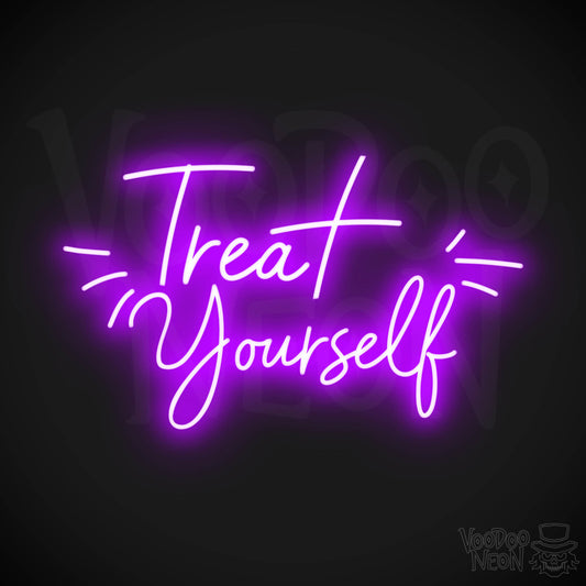 Treat Yourself LED Neon - Purple