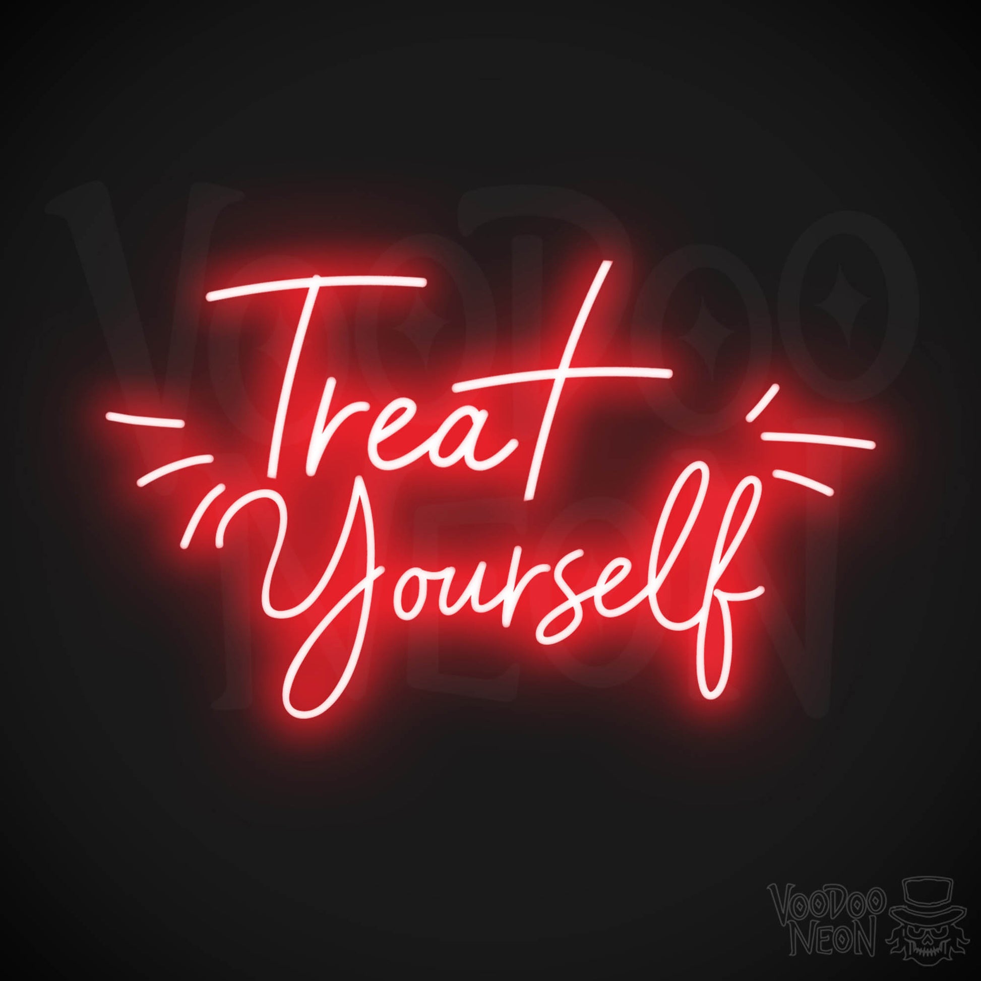 Treat Yourself LED Neon - Red