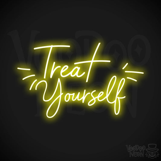 Treat Yourself LED Neon - Yellow