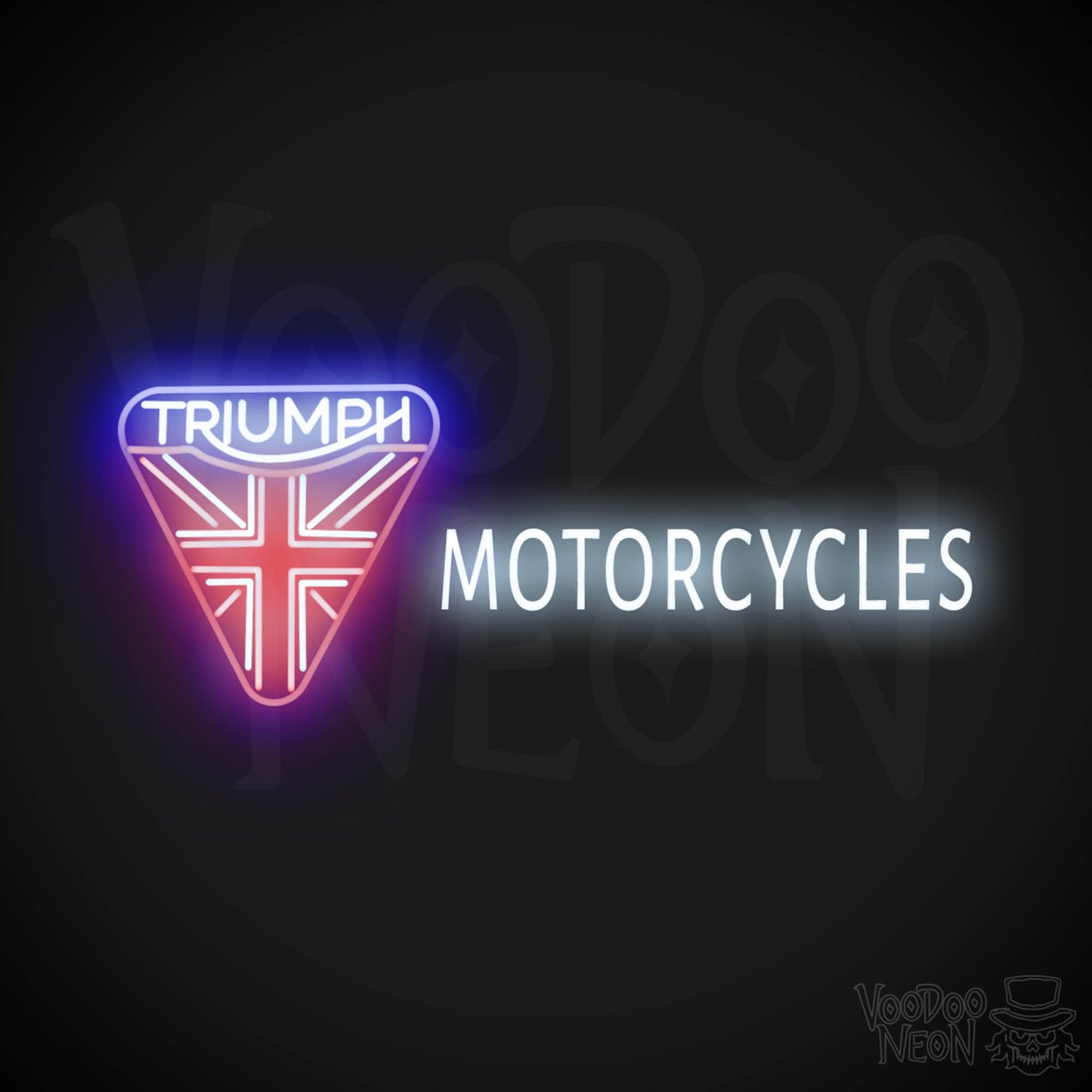 Triumph Motorcycles Neon Sign - Neon Triumph Motorcycles Sign - Color Multi-Color