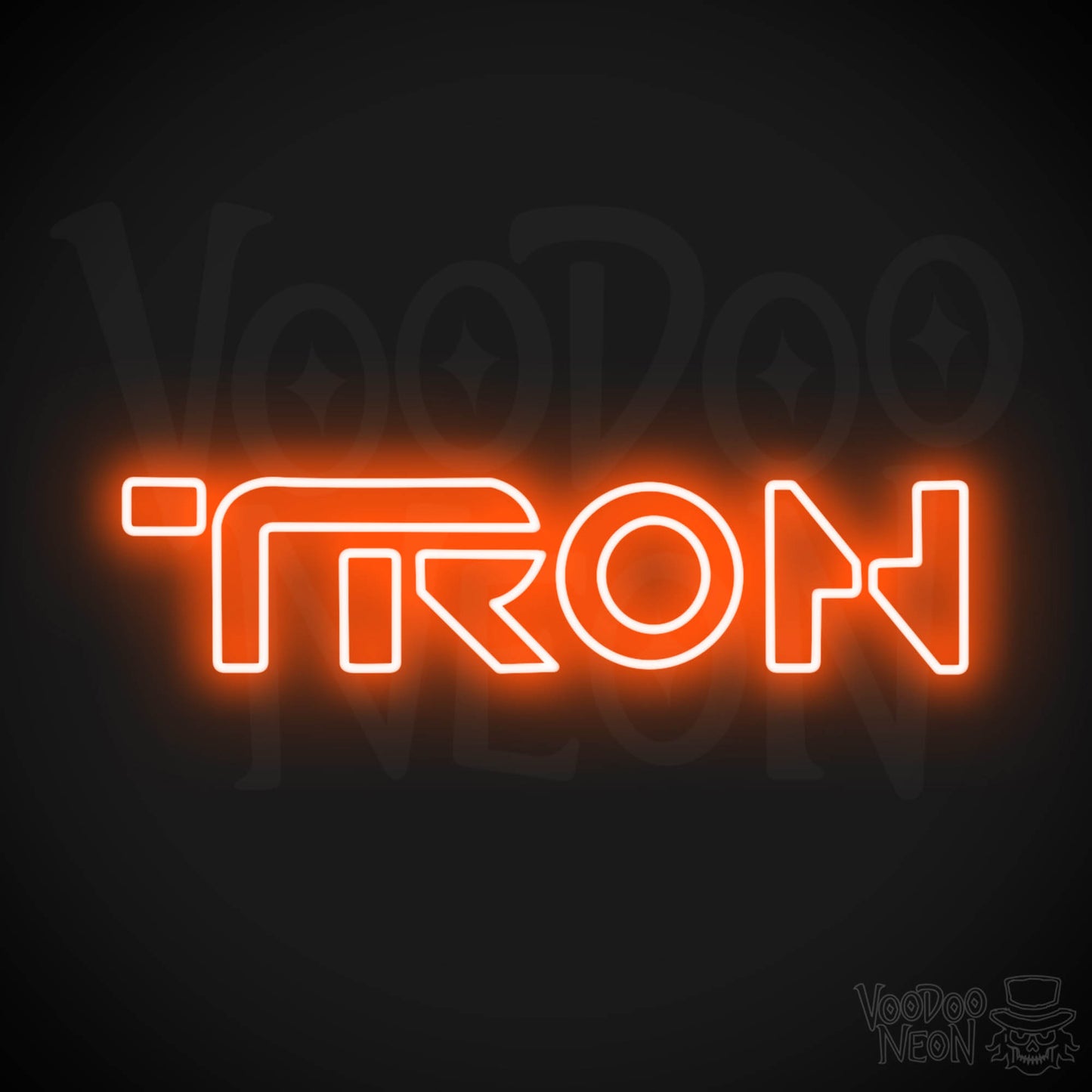 Tron Neon Sign - Neon Tron Sign - Movie LED Wall Art - Color Orange