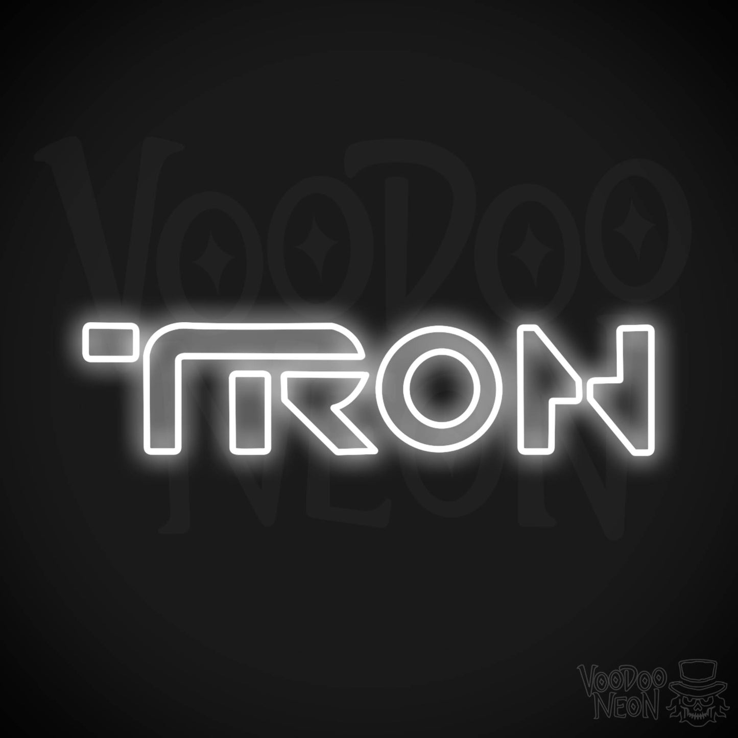 Tron Neon Sign - Neon Tron Sign - Movie LED Wall Art - Color White
