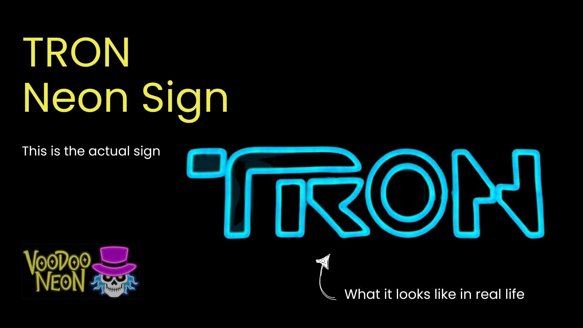 TRON - Actual Neon Sign