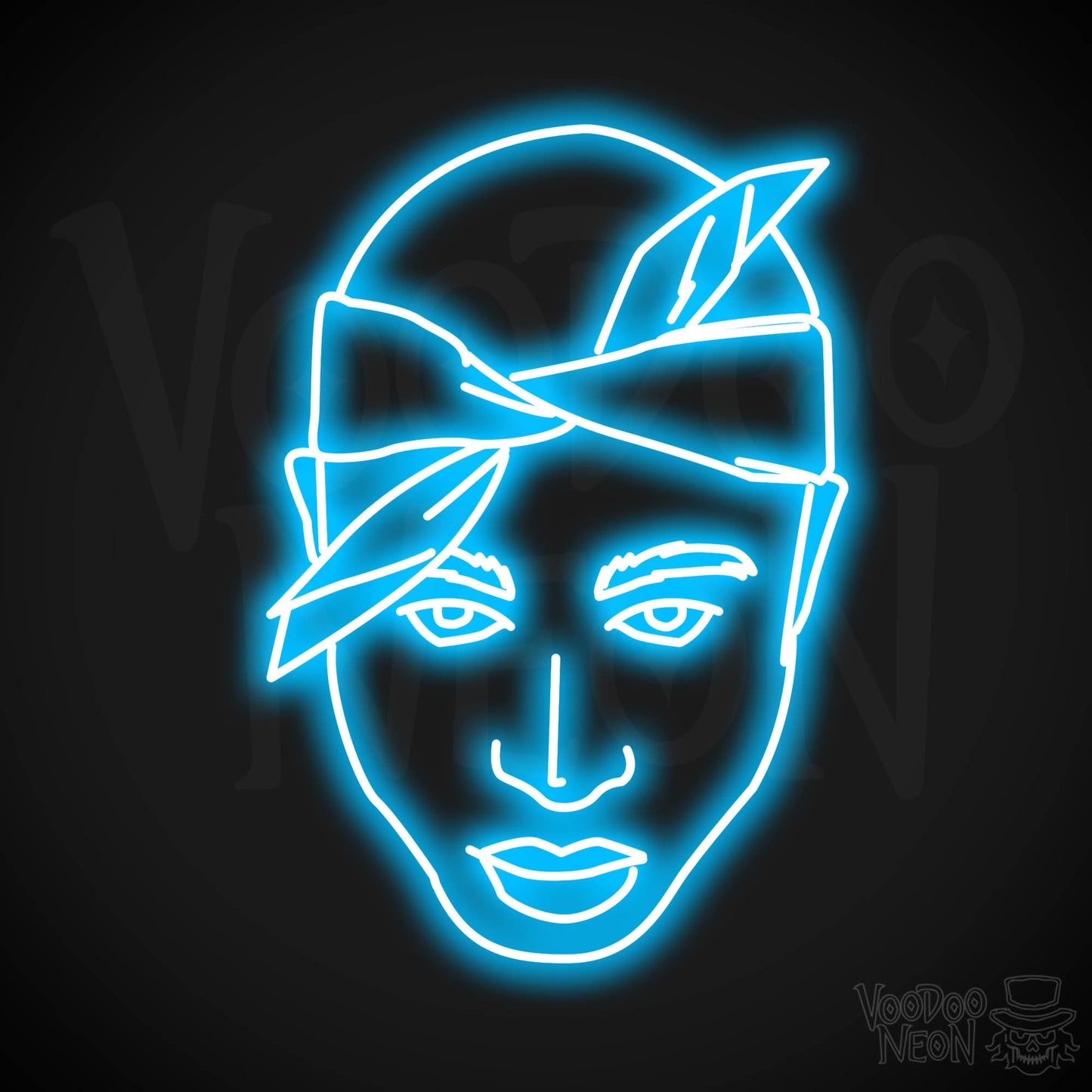 Tupac LED Neon - Dark Blue