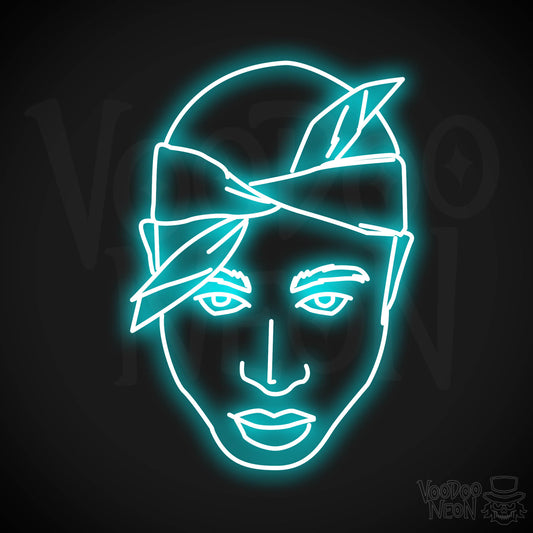 Tupac LED Neon - Ice Blue