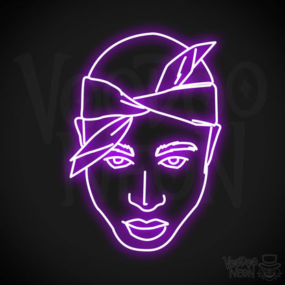 Tupac LED Neon - Purple