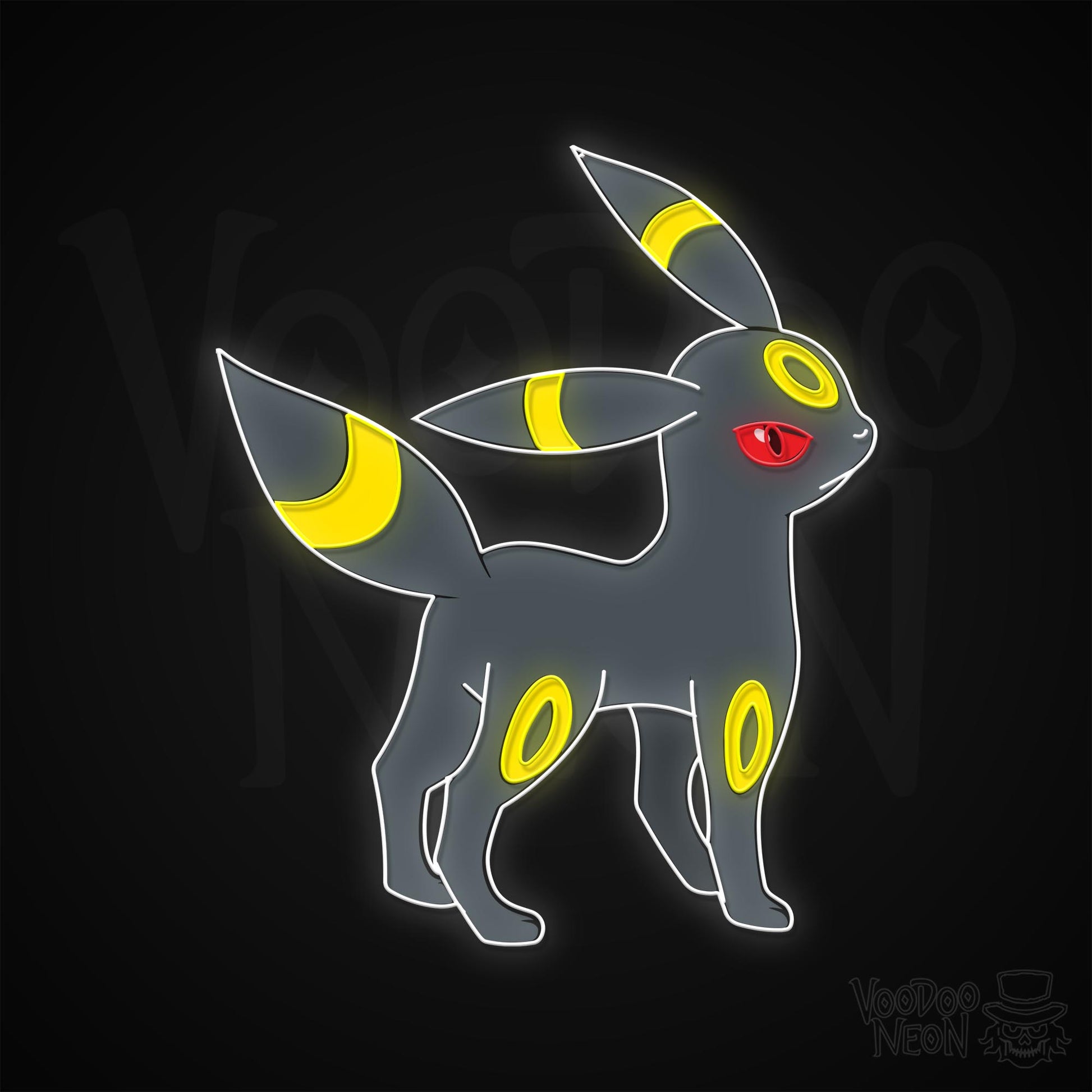 Umbreon Neon Sign - Multi-Color - Blackwall