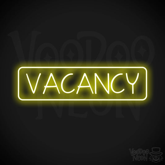 Vacancy LED Neon - Yellow
