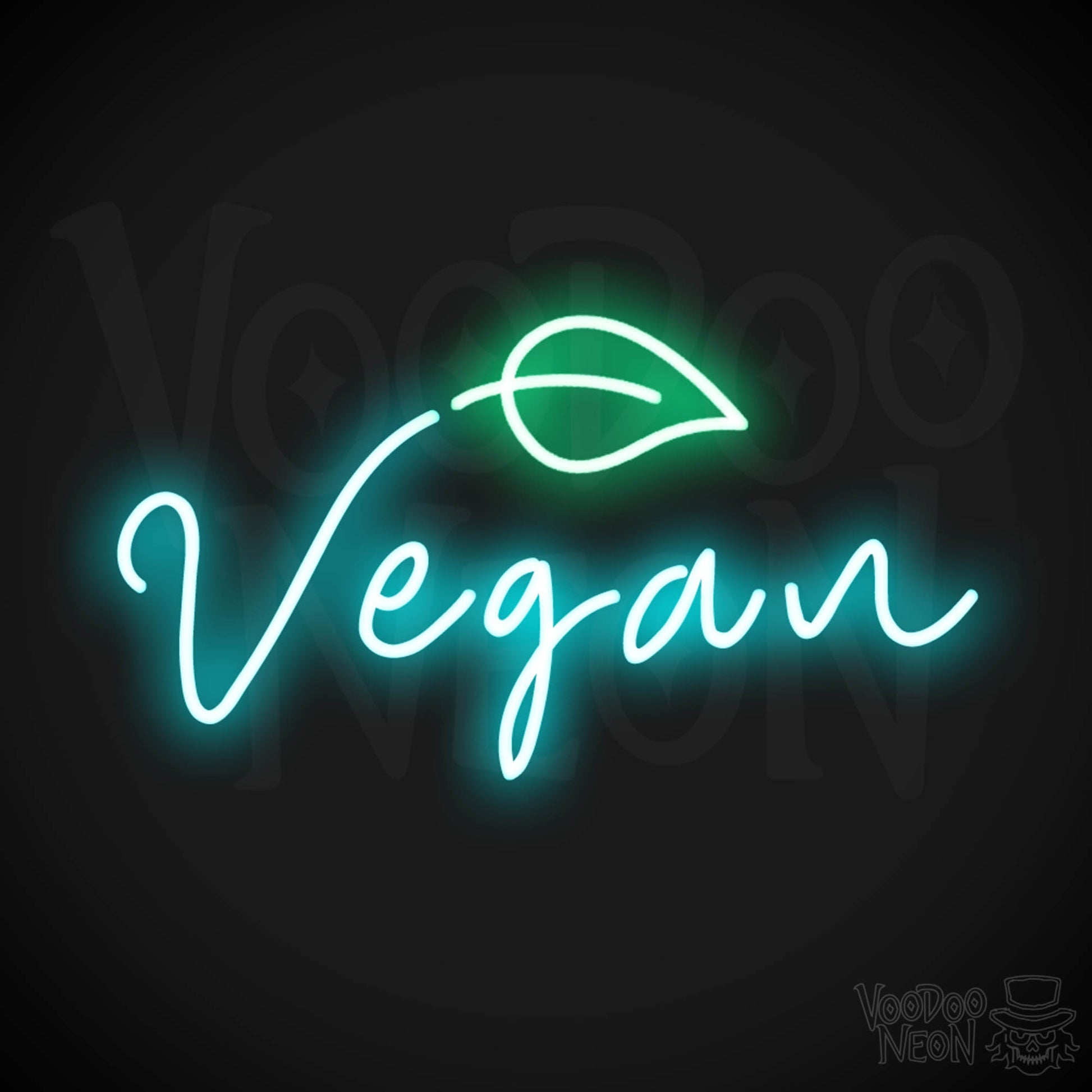 Vegan Neon Sign - Neon Vegan Restaurant Sign - Vegan Wall Art - Color Multi-Color