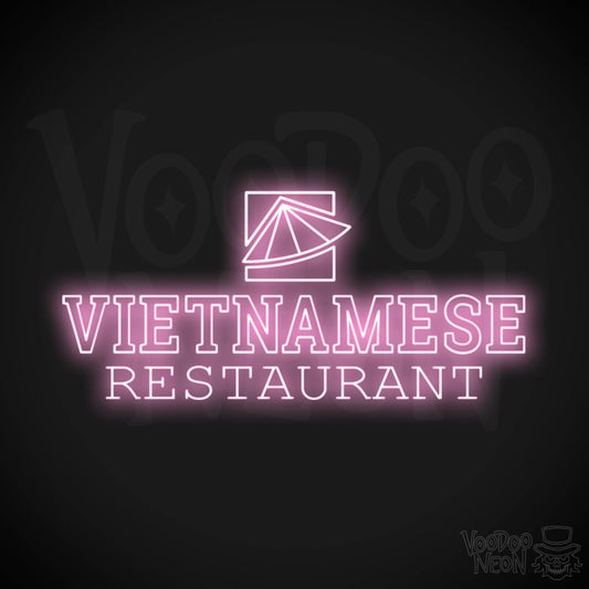 Vietnamese Restaurant LED Neon - Light Pink