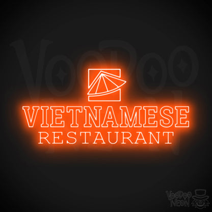 Vietnamese Restaurant LED Neon - Orange