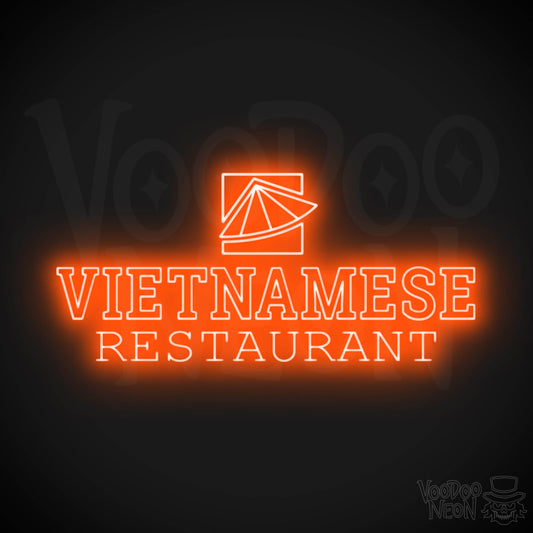 Vietnamese Restaurant LED Neon - Orange