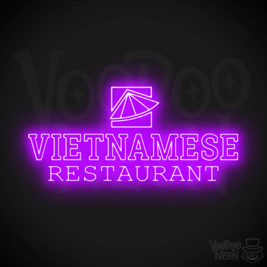 Vietnamese Restaurant LED Neon - Purple