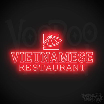 Vietnamese Restaurant LED Neon - Red