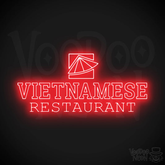 Vietnamese Restaurant LED Neon - Red