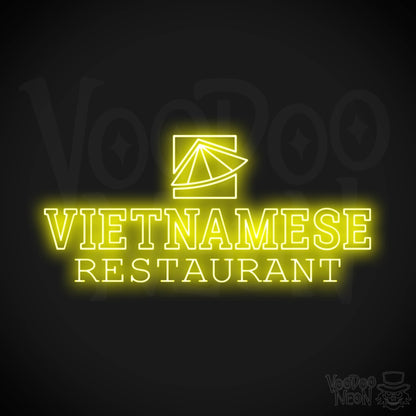 Vietnamese Restaurant LED Neon - Yellow