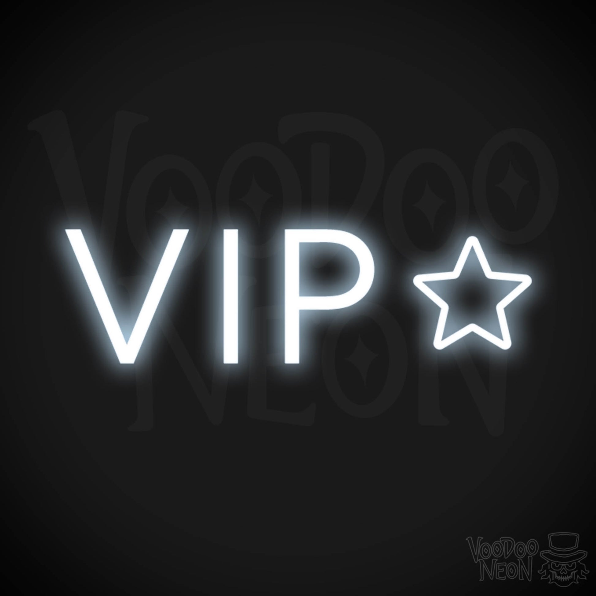 VIP Neon Sign - Neon VIP Sign - VIP LED Sign - Color Cool White