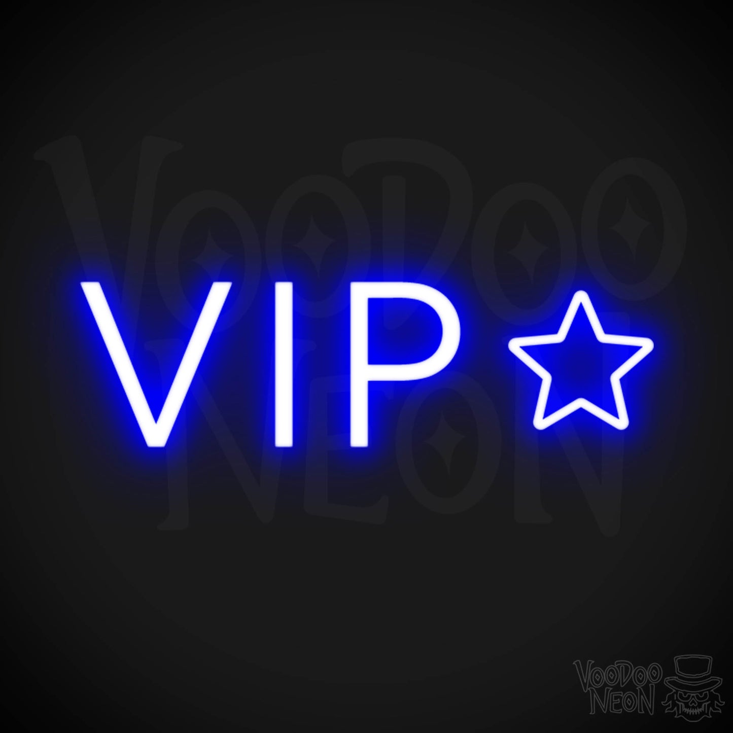 VIP Neon Sign - Neon VIP Sign - VIP LED Sign - Color Dark Blue