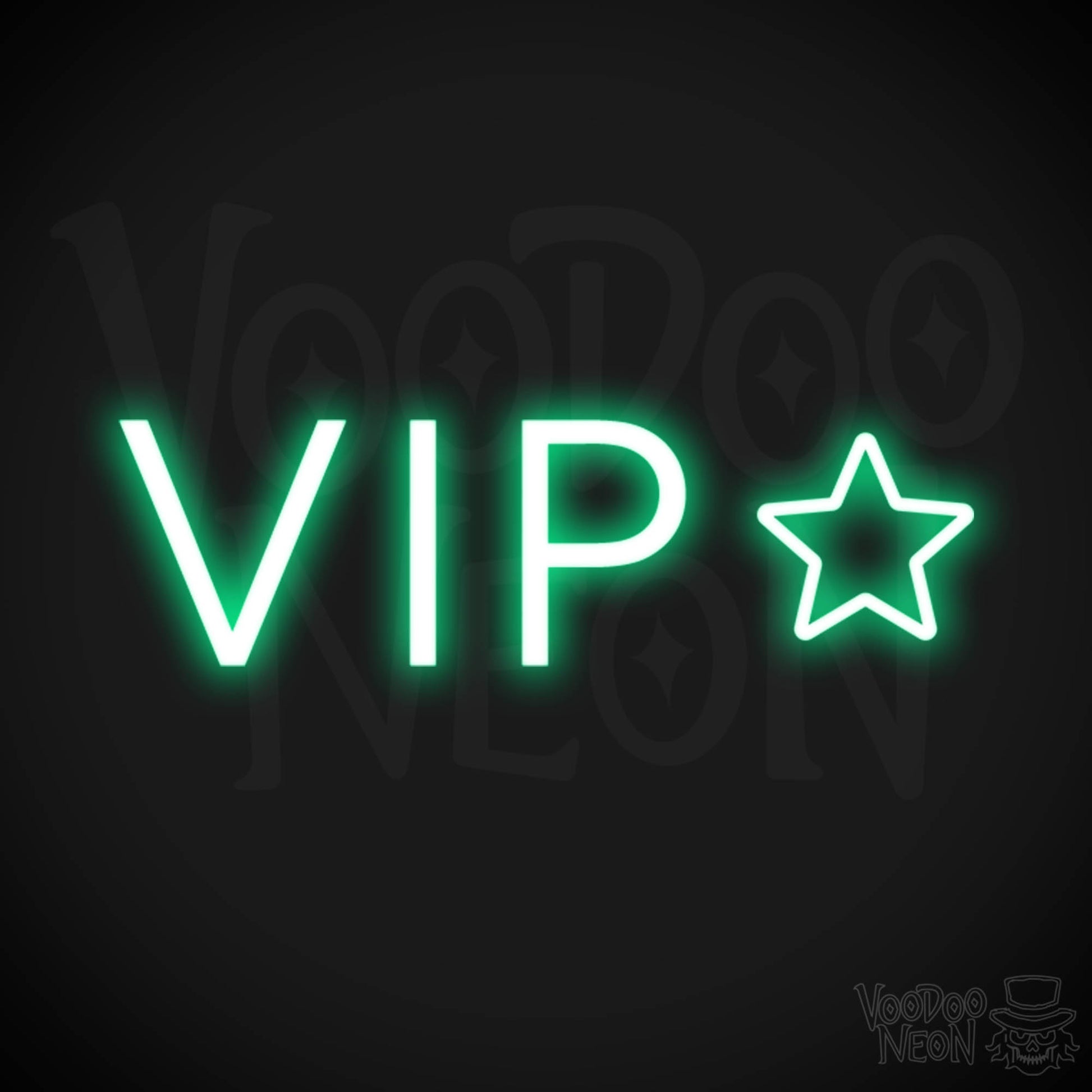 VIP Neon Sign - Neon VIP Sign - VIP LED Sign - Color Green