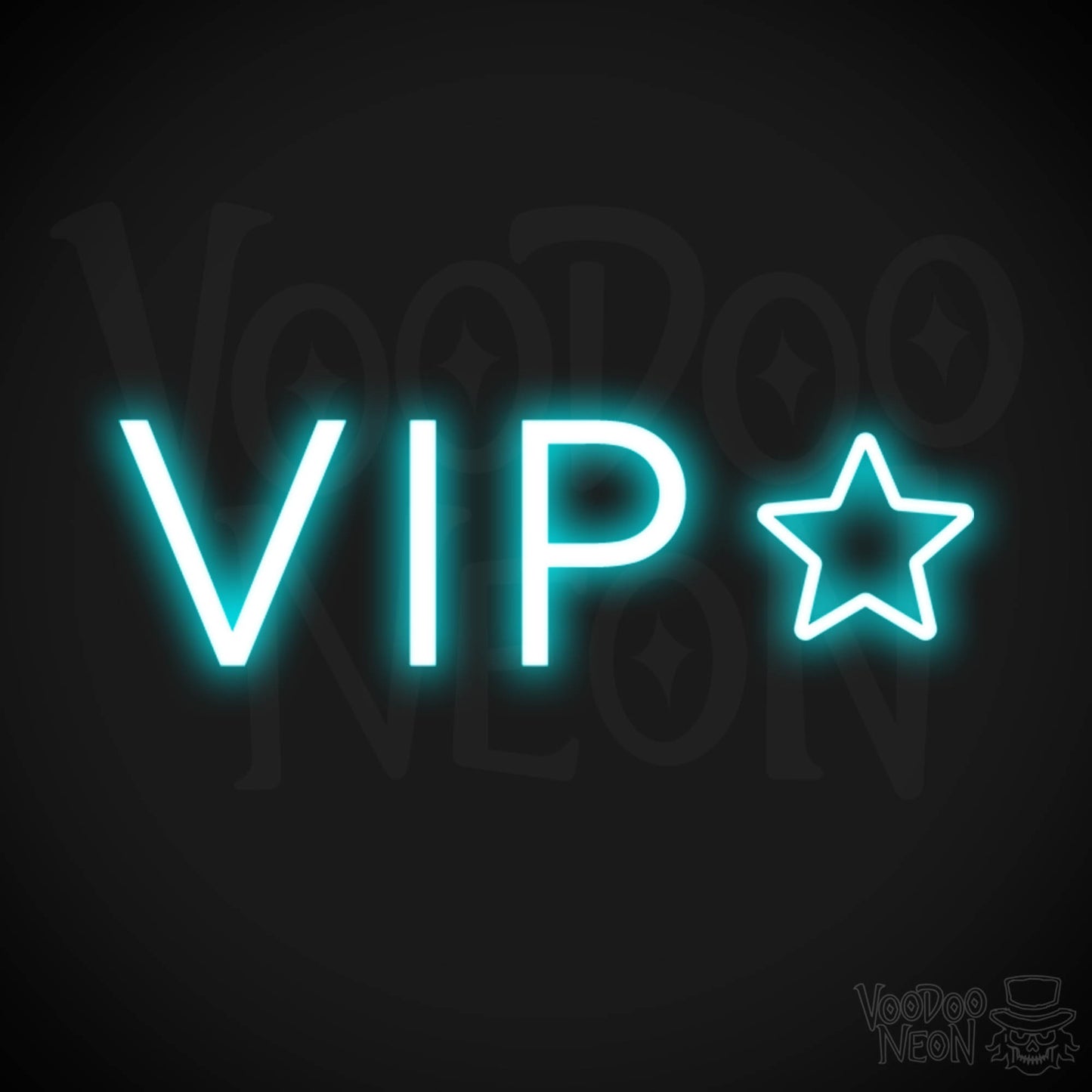 VIP Neon Sign - Neon VIP Sign - VIP LED Sign - Color Ice Blue