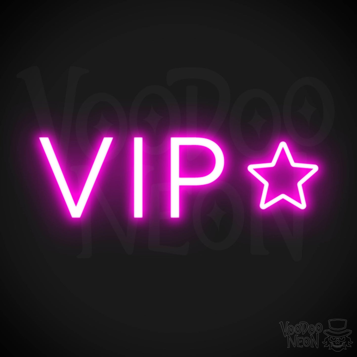 VIP Neon Sign - Neon VIP Sign - VIP LED Sign - Color Pink