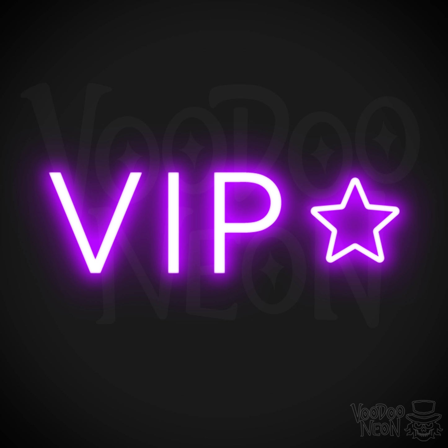 VIP Neon Sign - Neon VIP Sign - VIP LED Sign - Color Purple