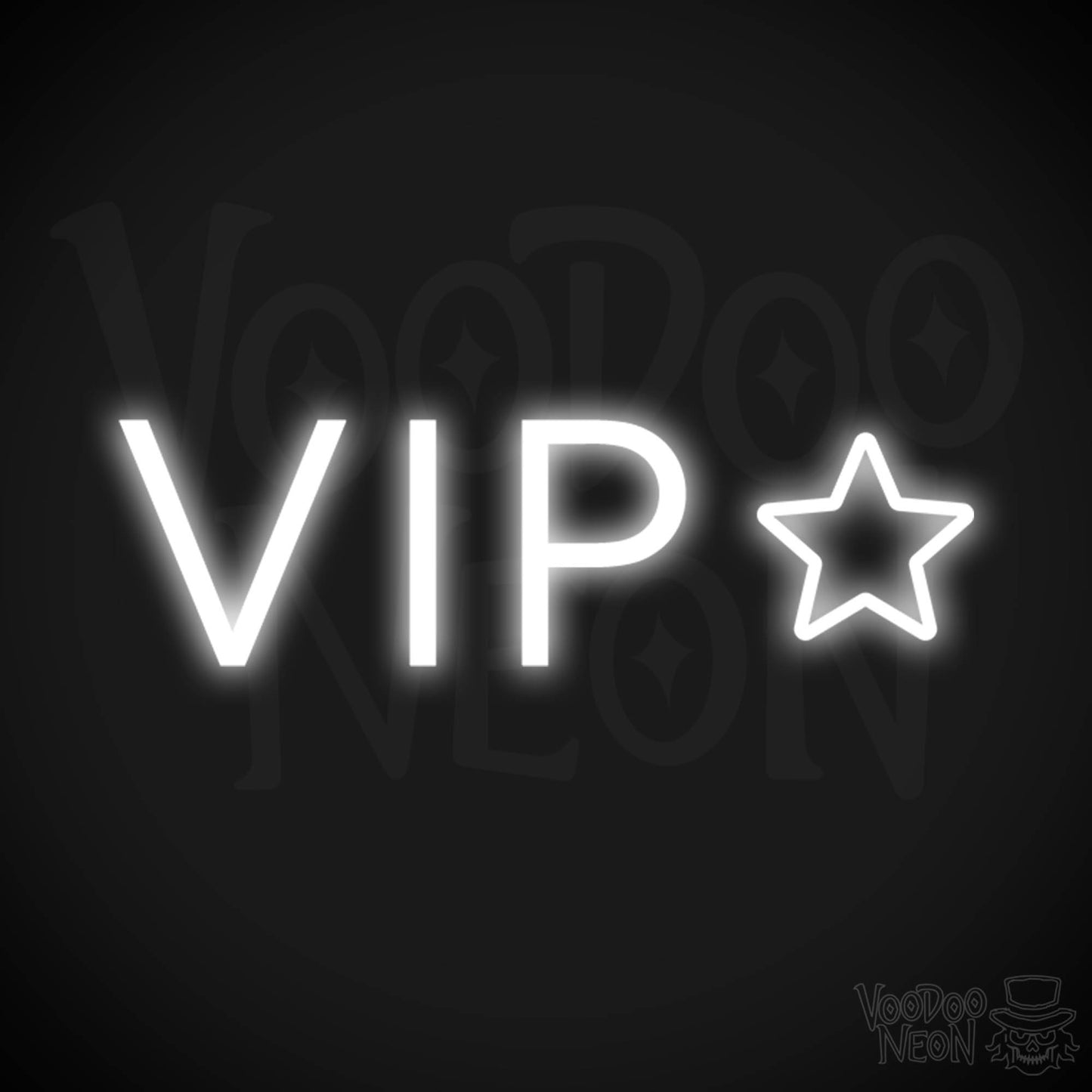 VIP Neon Sign - Neon VIP Sign - VIP LED Sign - Color White