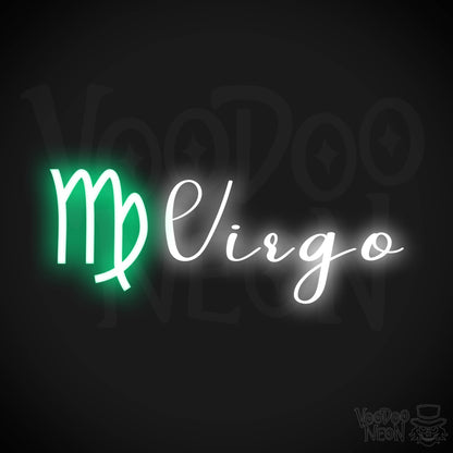 Virgo Neon Sign - Neon Virgo Sign - Virgo Symbol - Neon Wall Art - Color Multi-Color