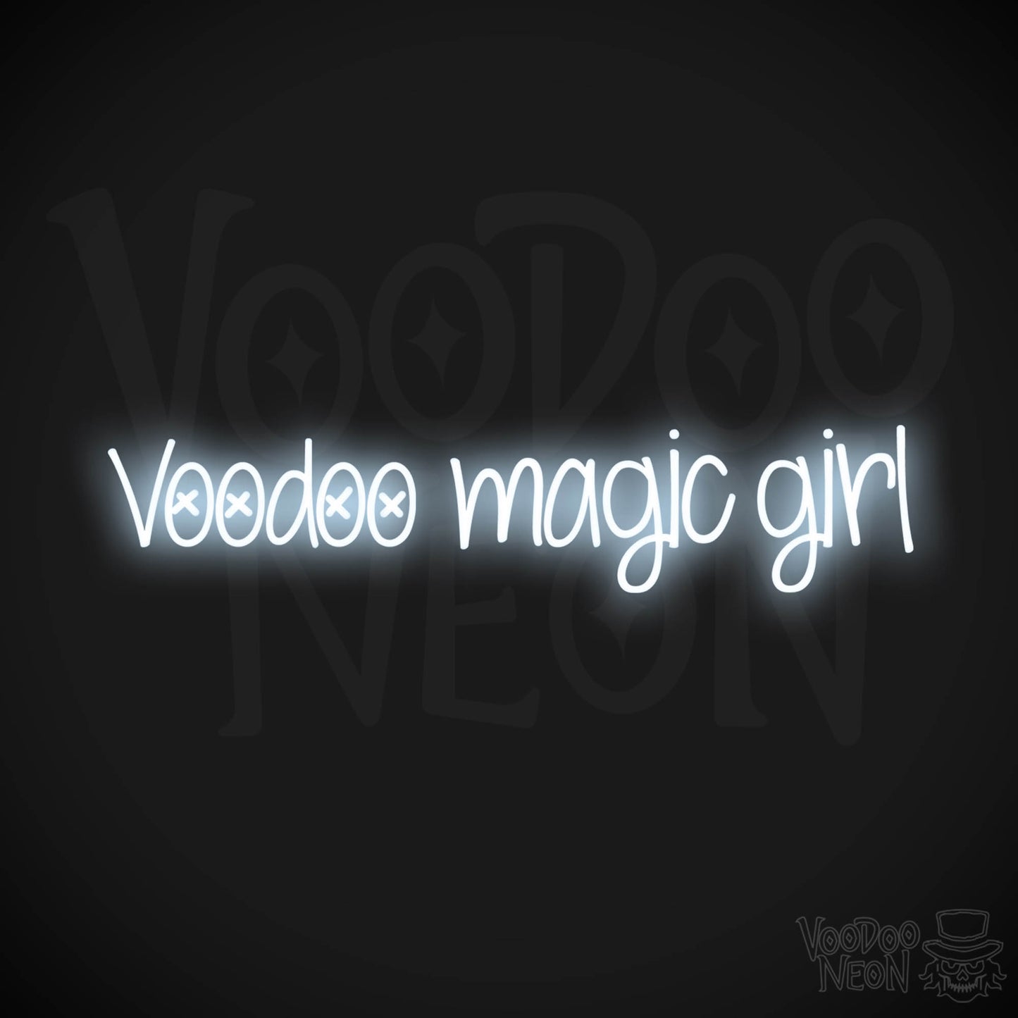 Voodoo Magic Girl LED Neon - Cool White
