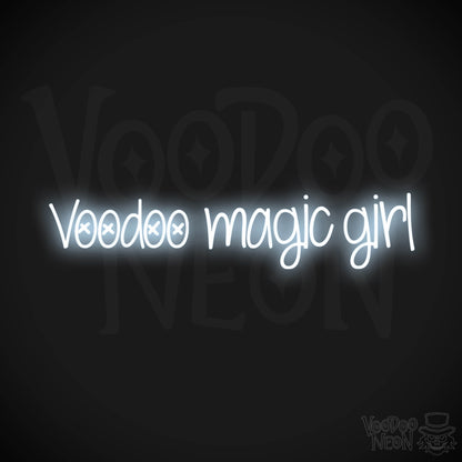 Voodoo Magic Girl LED Neon - Cool White