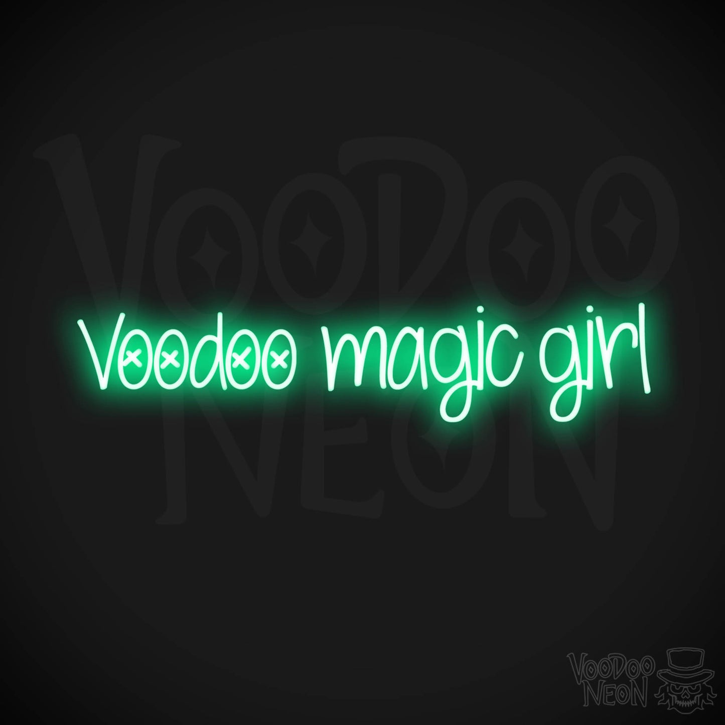 Voodoo Magic Girl LED Neon - Green