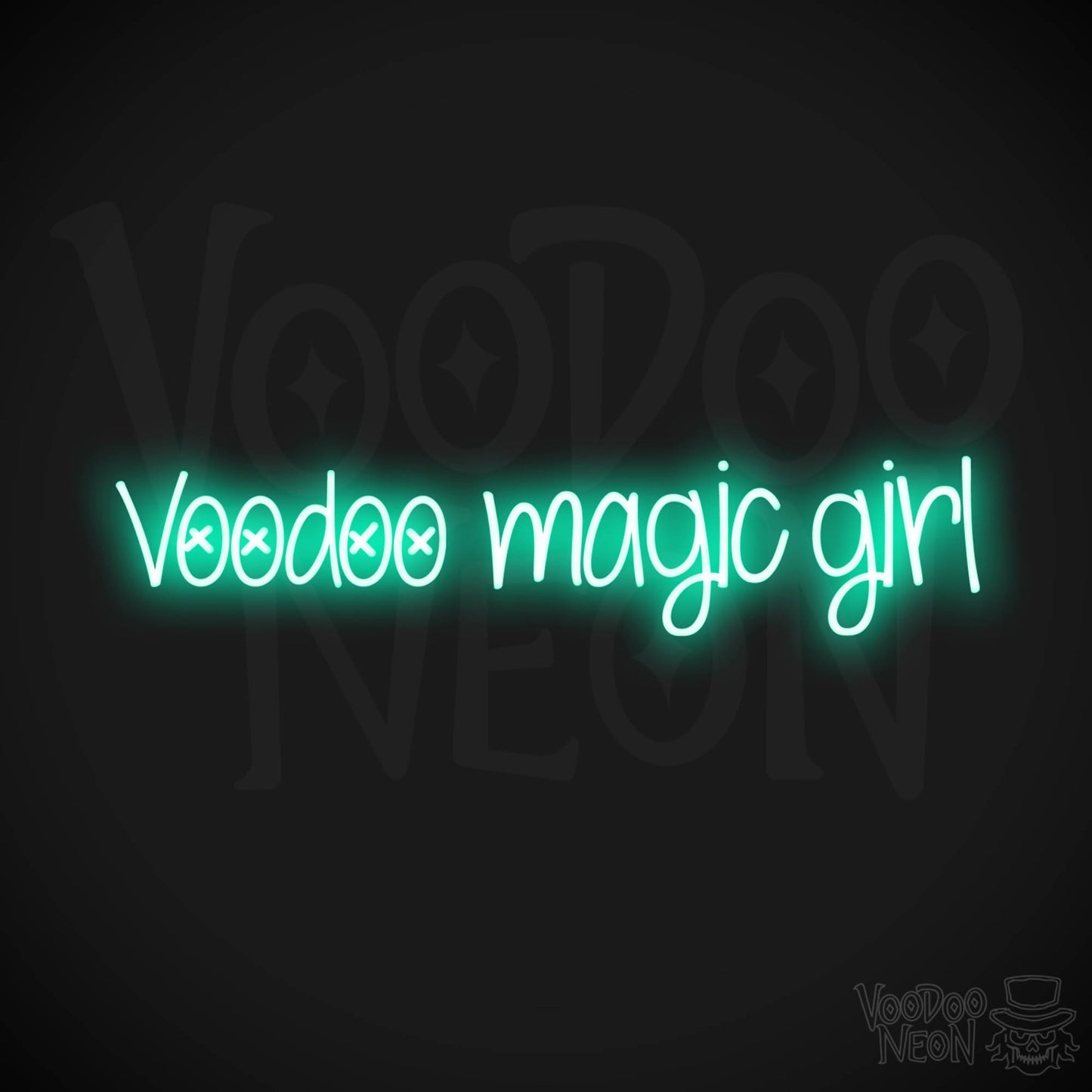 Voodoo Magic Girl LED Neon - Light Green