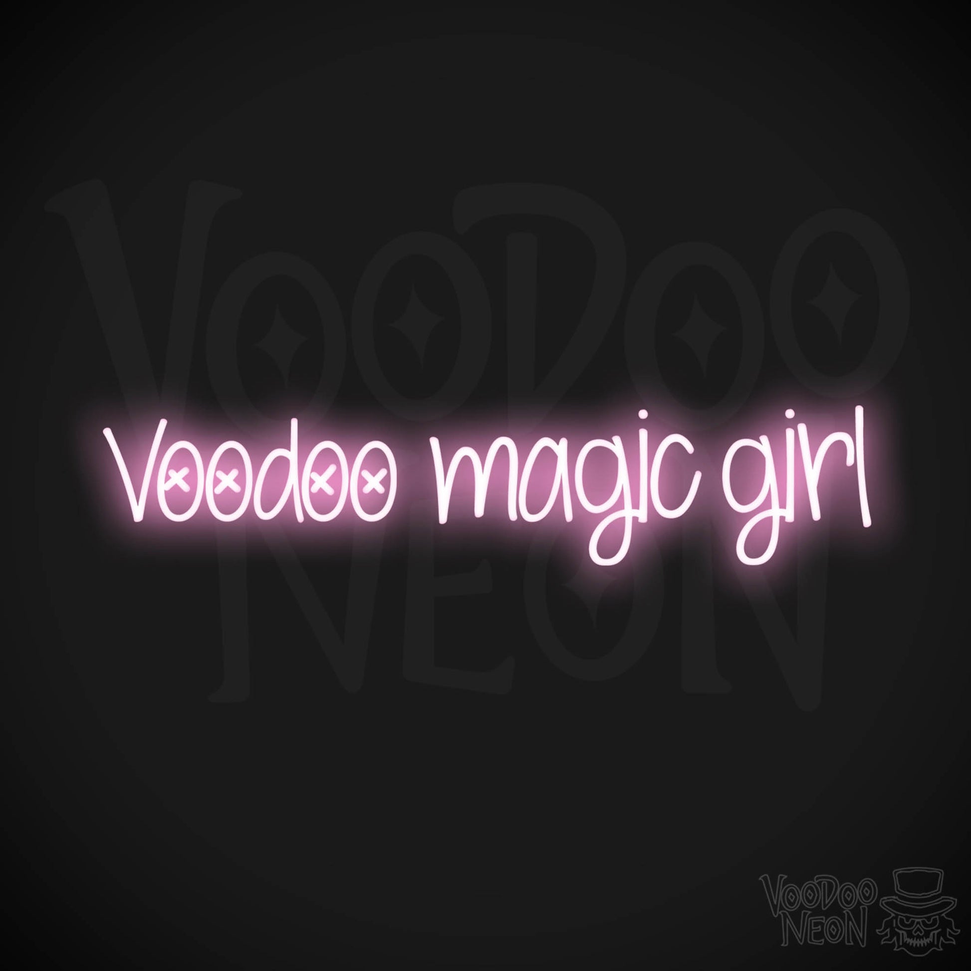 Voodoo Magic Girl LED Neon - Light Pink